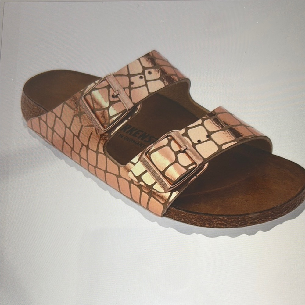 BIRKENSTOCK ARIZONA GATOR CROC SANDALS